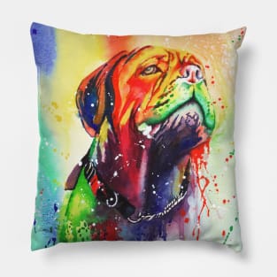 Slobber Chops, Dogue de Bordeaux mastiff Pillow