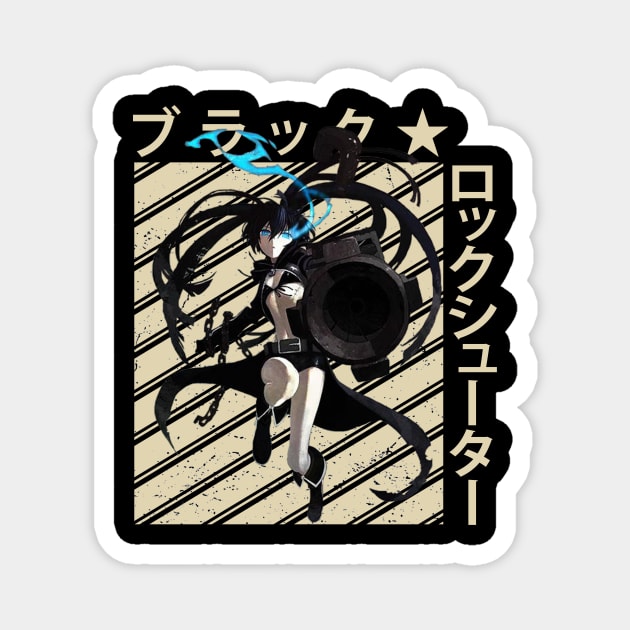 Fires of Desolation The Black Rock Shooter Chronicles Magnet by Skateboarding Flaming Skeleton