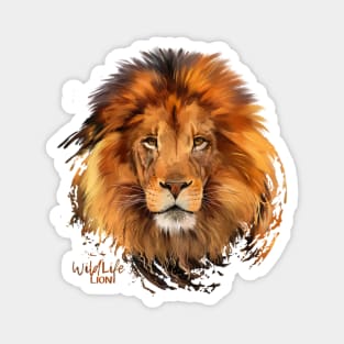 WILD LIFE LION Magnet