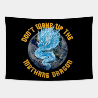 Methane Dragon Climate Science Tapestry