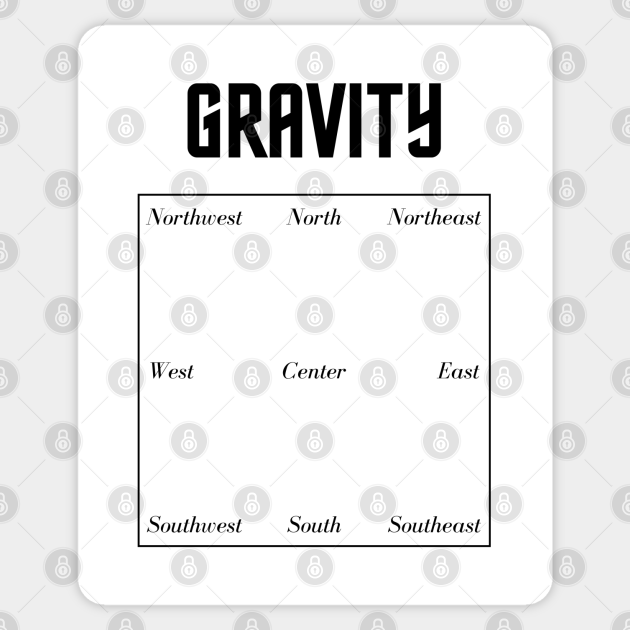 Gravity - Gravity - Sticker | TeePublic