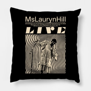 Lauryn Hill Fugees The Famous Vintage Retro Rock Rap Hiphop Pillow