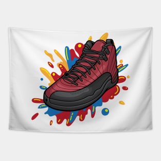 AJ 12 Retro Reverse Flu Game Sneaker Tapestry