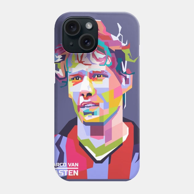 Marco Van Basten in WPAP Phone Case by smd90