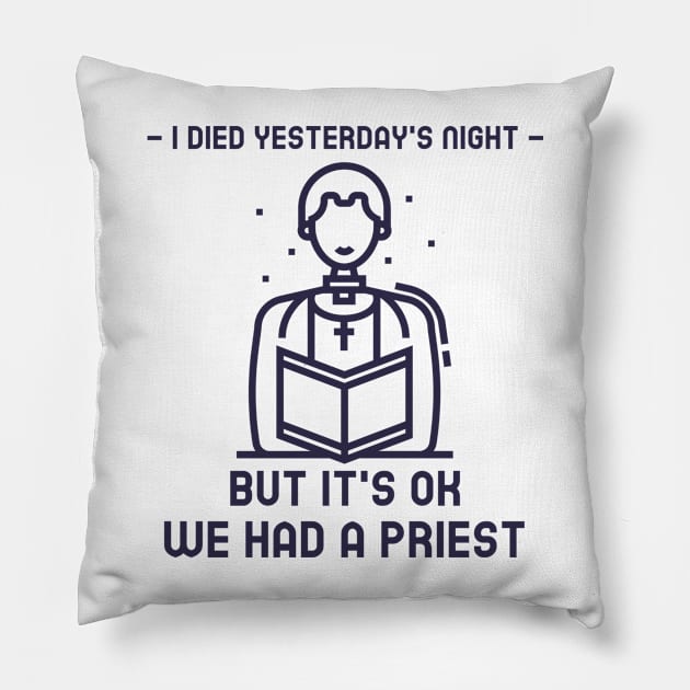 MMORPG Player I Died Last Night Pillow by NivousArts