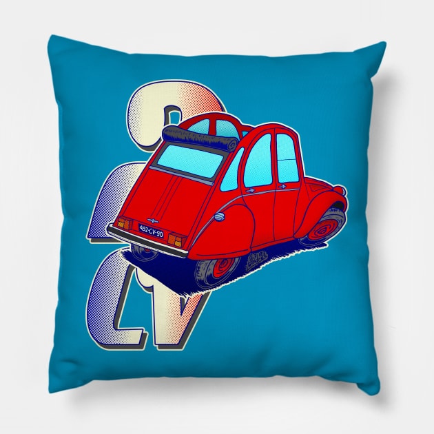 Iconic Citroen 2 CV Pillow by Andres7B9