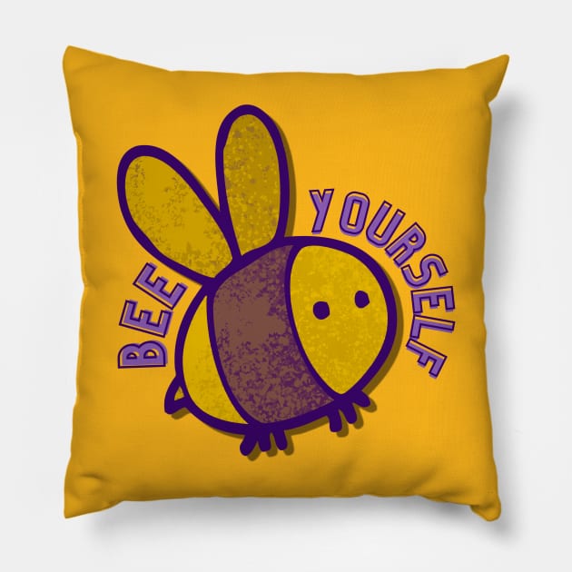 Bee Yourself Bee Lover I Love Bees Pillow by 365inspiracji