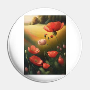 Field Of Poppies Pin