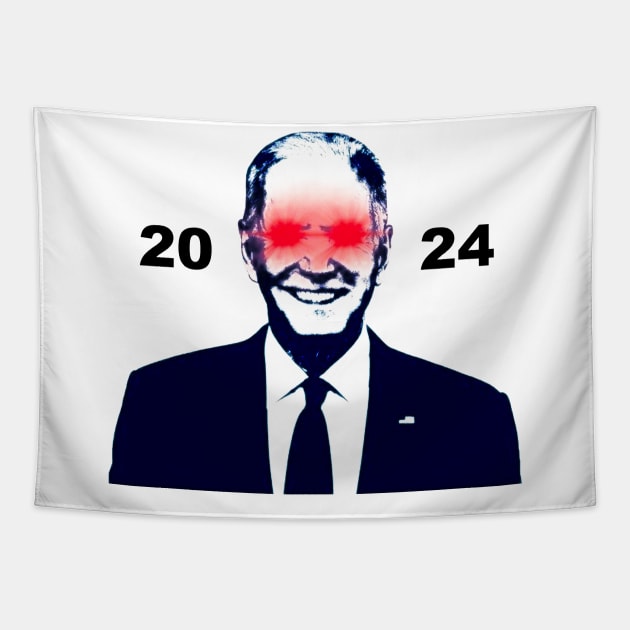 Dark Brandon 2024 Meme Biden Harris For President 2024 Tapestry by TrikoNovelty