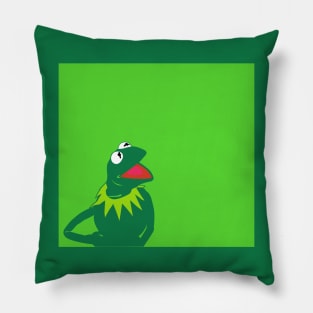 Kermit on Green Pillow