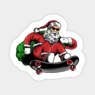 santa skate Magnet