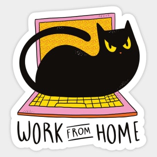 Work From Home Gifts Men Home Office Gifts Self Employed Sticker for Sale  by DSWShirts