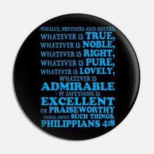 Philippians 4:8 Pin