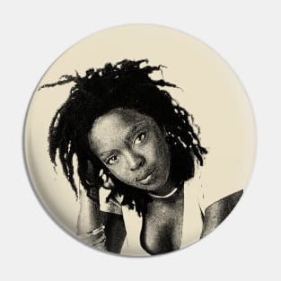 Lauryn Hill Pencil Art Pin