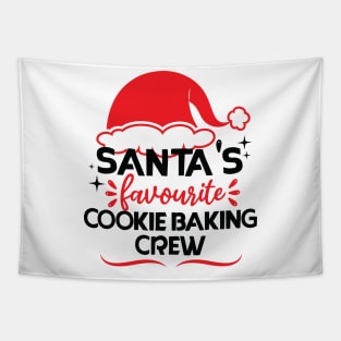 santa's favourite cookie baking crew Tapestry