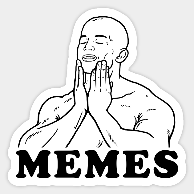 Guy Rubbing Face Meme Memes Autocollant Teepublic Fr
