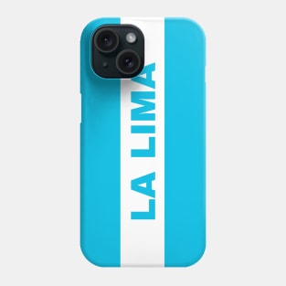 La Lima City in Honduras Flag Colors Phone Case