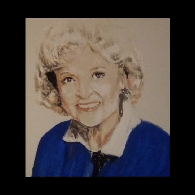 Betty white by Mike Nesloney Art