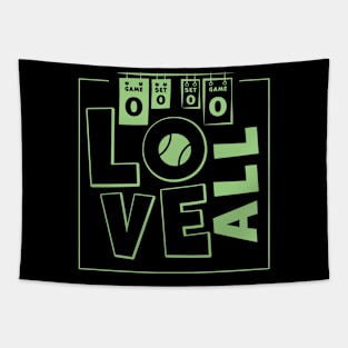 Love All Tennis Score Tapestry