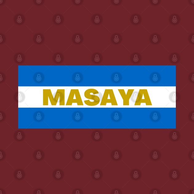 Masaya City in Nicaraguan Flag Colors by aybe7elf
