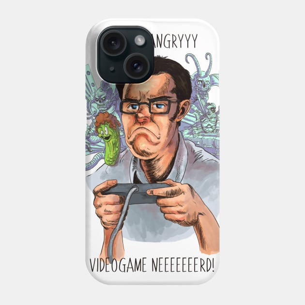 Angry Videogame Nerd Phone Case by Creepsandbabes