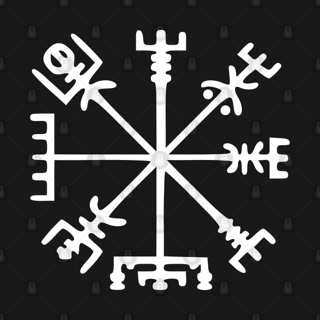 Vegvísir [Viking Compass] by tinybiscuits