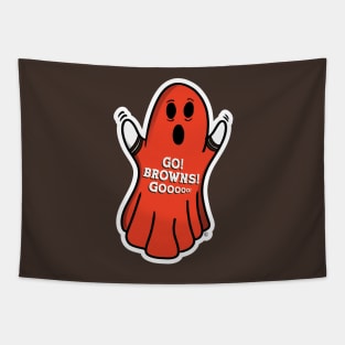 Ghost Cleveland Browns Tapestry