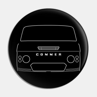 Commer PB classic light van outline graphic (white) Pin