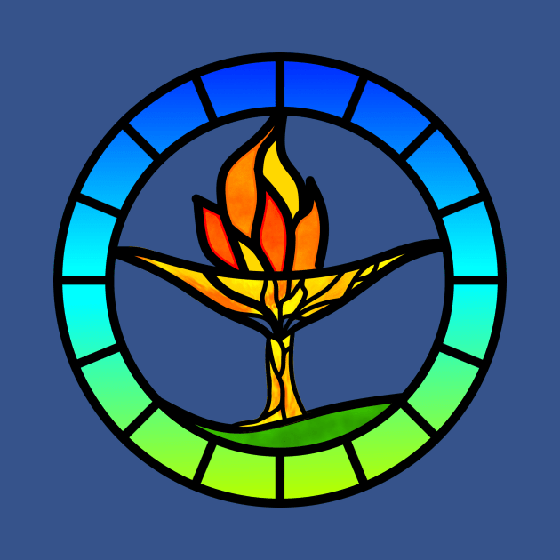 Stained Glass Chalice Tree by IAmUU