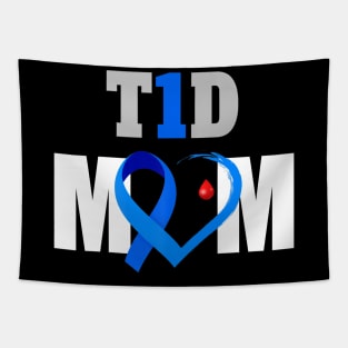 T1D Mom Type 1 Diabetes Awareness Gift Tapestry