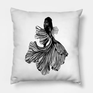 Siamese fighting fish Pillow