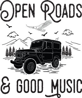 Open Roads And Good Music Magnet