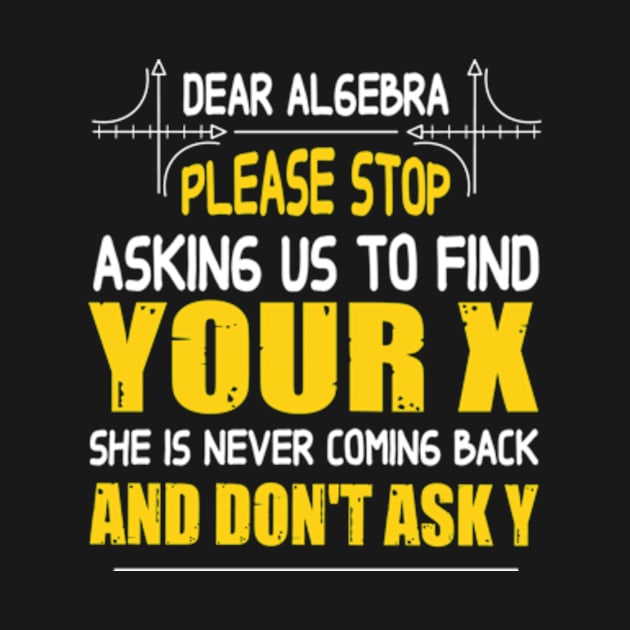 Math - Dear algebra please stop asking us to find your X by David Brown