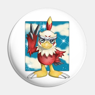 Hawkmon Pin