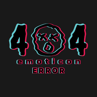 error sign 404 emoticon icon T-Shirt