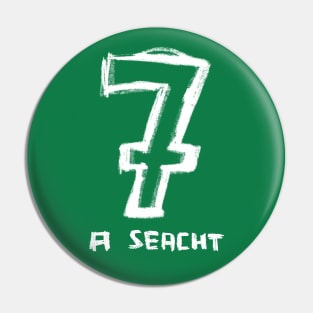 No 7, Gaelic Irish Number Seven Pin