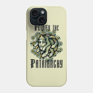 Petrify the Patriarchy Medusa Head Floral Phone Case