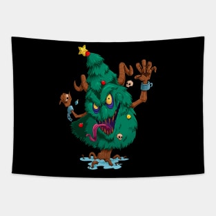 Evil Christmas Tree Tapestry