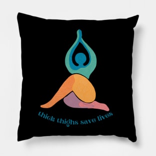 Thick Thighs Thin Patience Funny Gym Pillow Case Cover