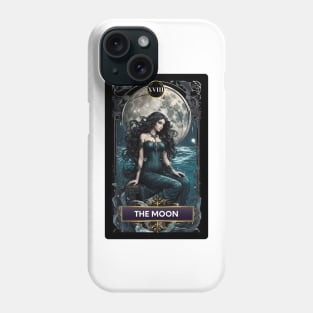 The Moon Card from The Mermaid Tarot Deck Phone Case