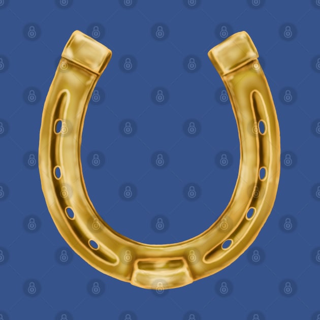 Gold horseshoe by rlnielsen4