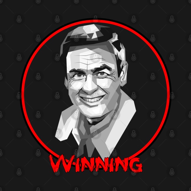 Winning (Bob Barker / The Price is Right) black white by agungsaid1234