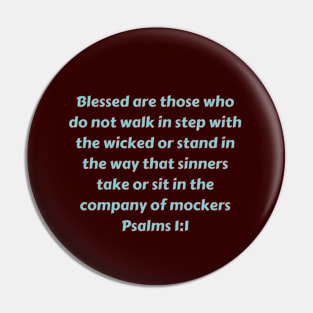 Bible Verse Psalms 1:1 Pin