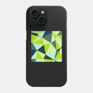 Modern Geometric Grey, Blue and Lime Phone Case