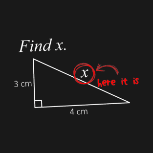 x in the math T-Shirt
