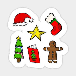 Cute Christmas Decorations Pack Magnet