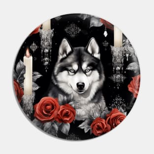 Gothic Husky Pin