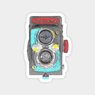 Pop Art Vintage Camera Magnet