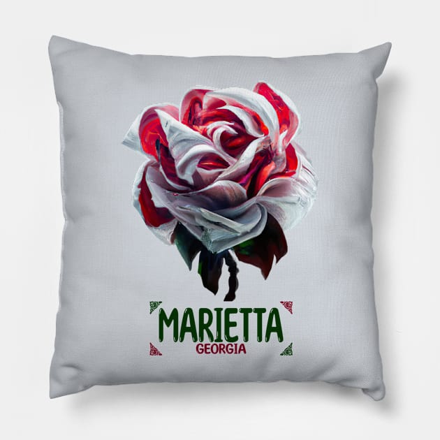 Marietta Georgia Pillow by MoMido