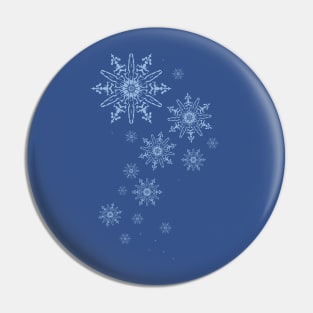 People in Snowflakes Pin